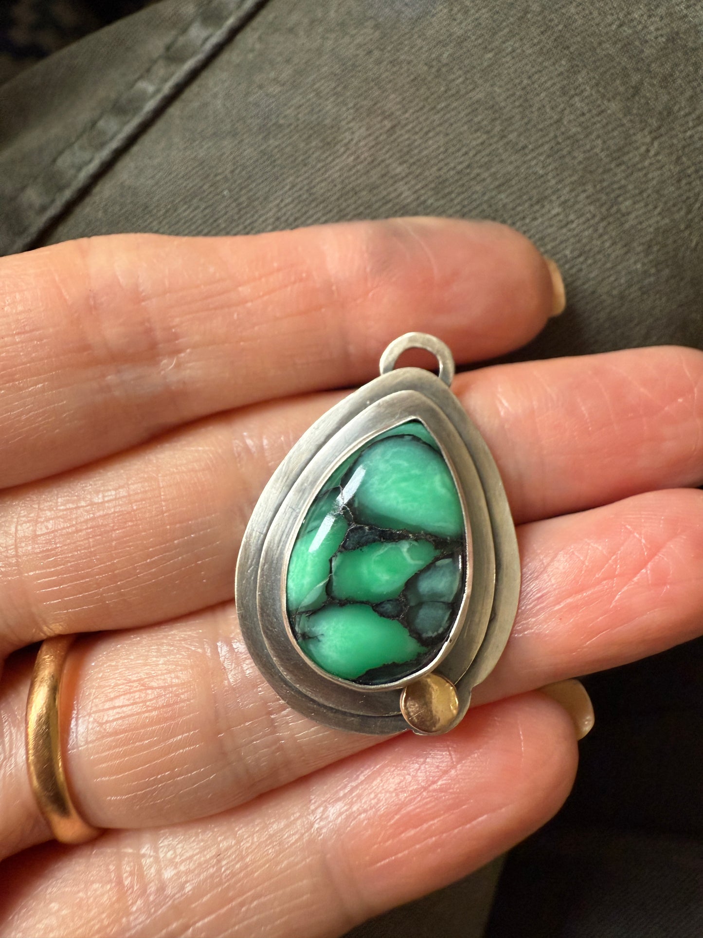 Desert Oasis Variscite Pendant