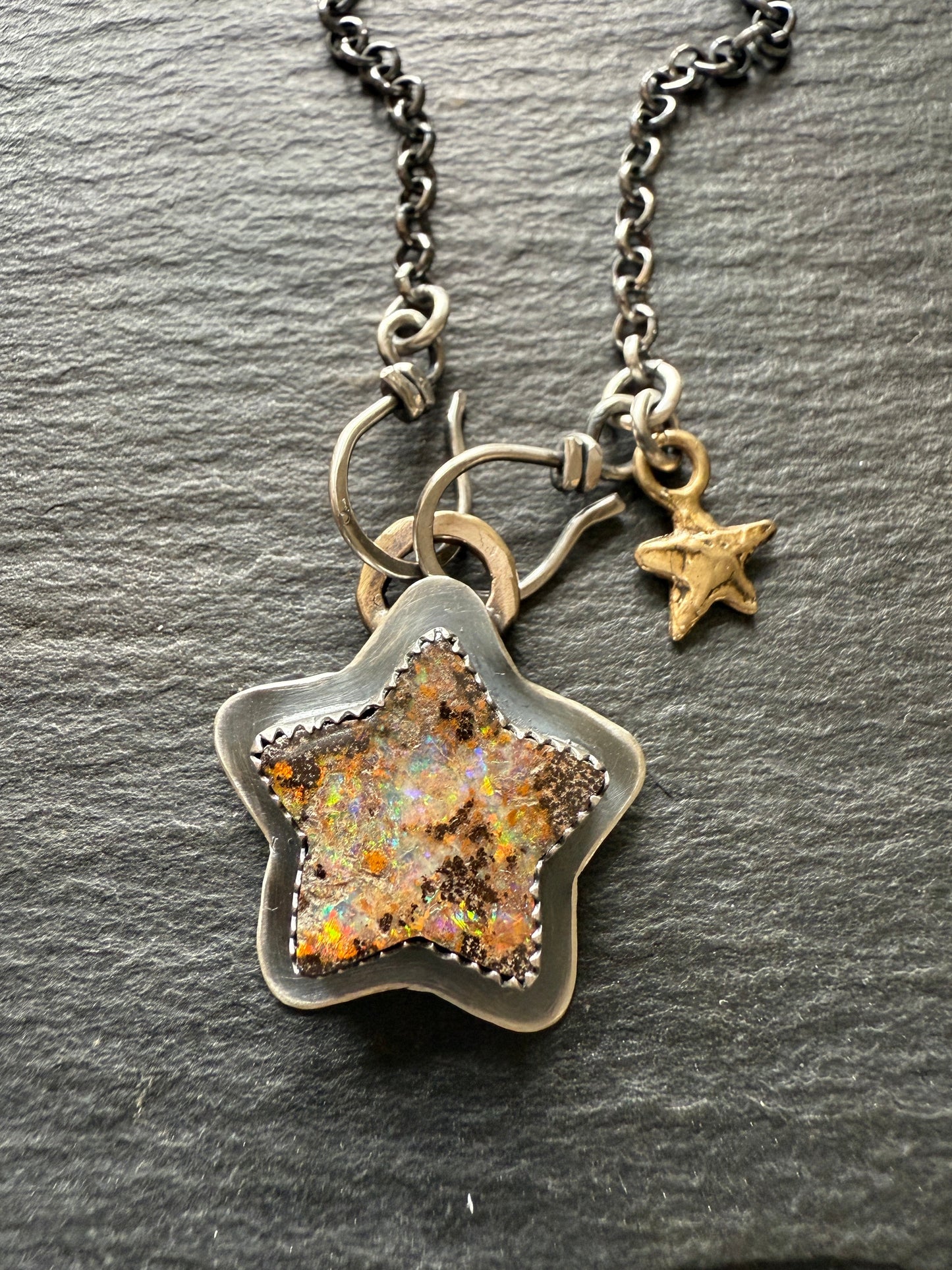Star Boulder Opal Necklace