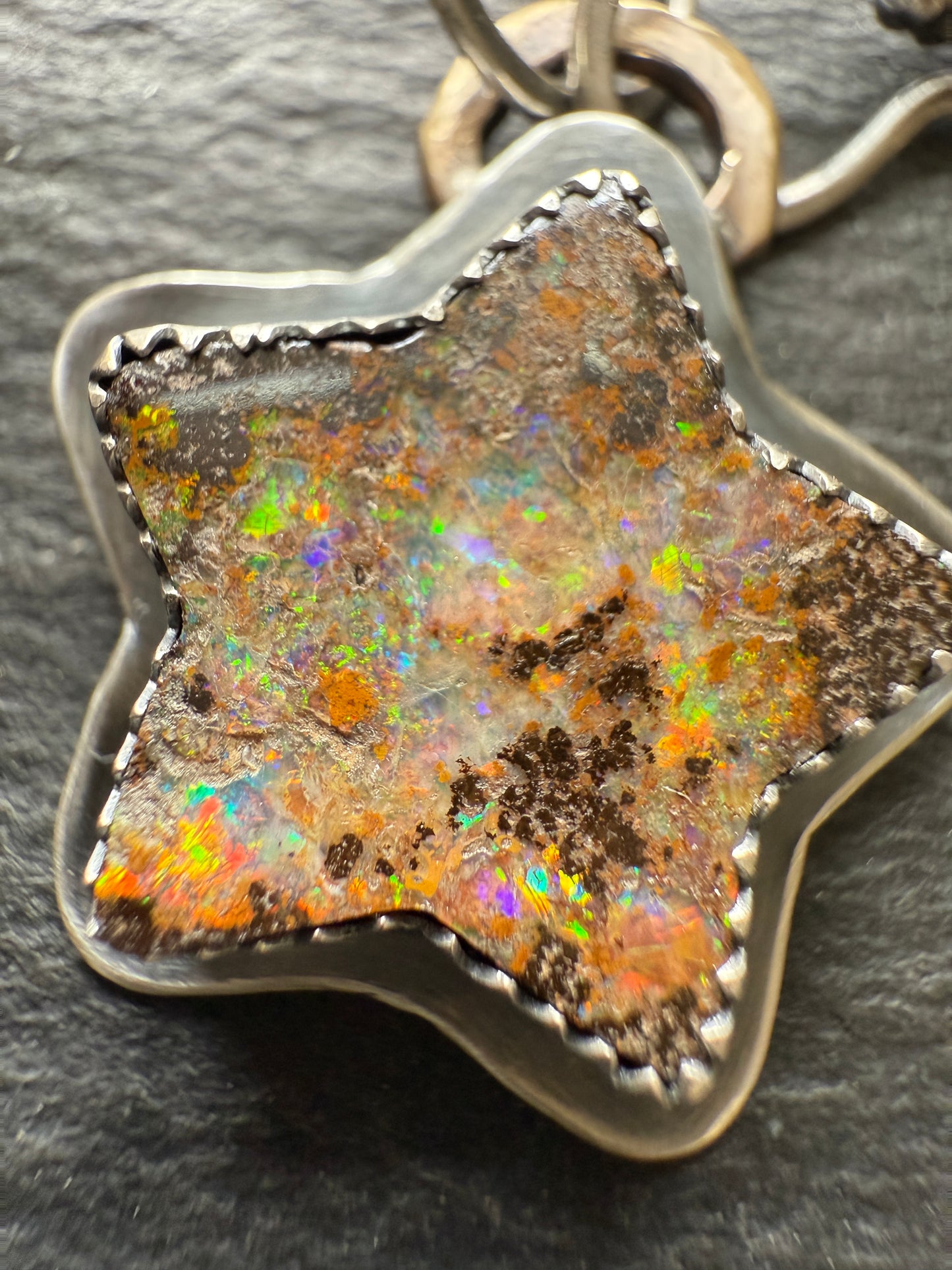 Star Boulder Opal Necklace