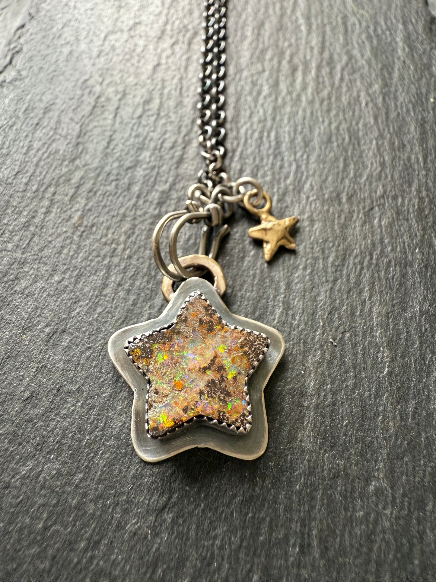 Star Boulder Opal Necklace