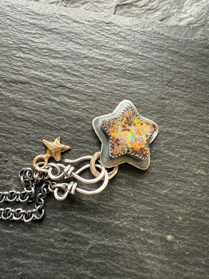 Star Boulder Opal Necklace