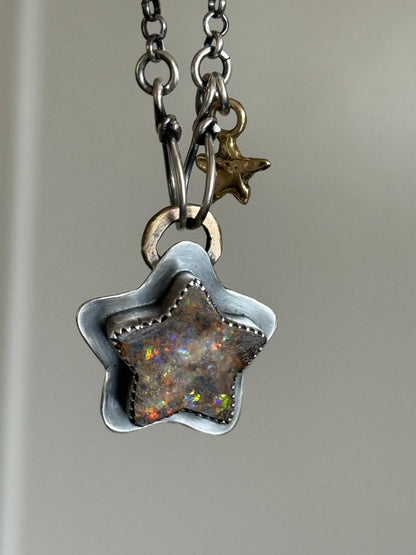 Star Boulder Opal Necklace