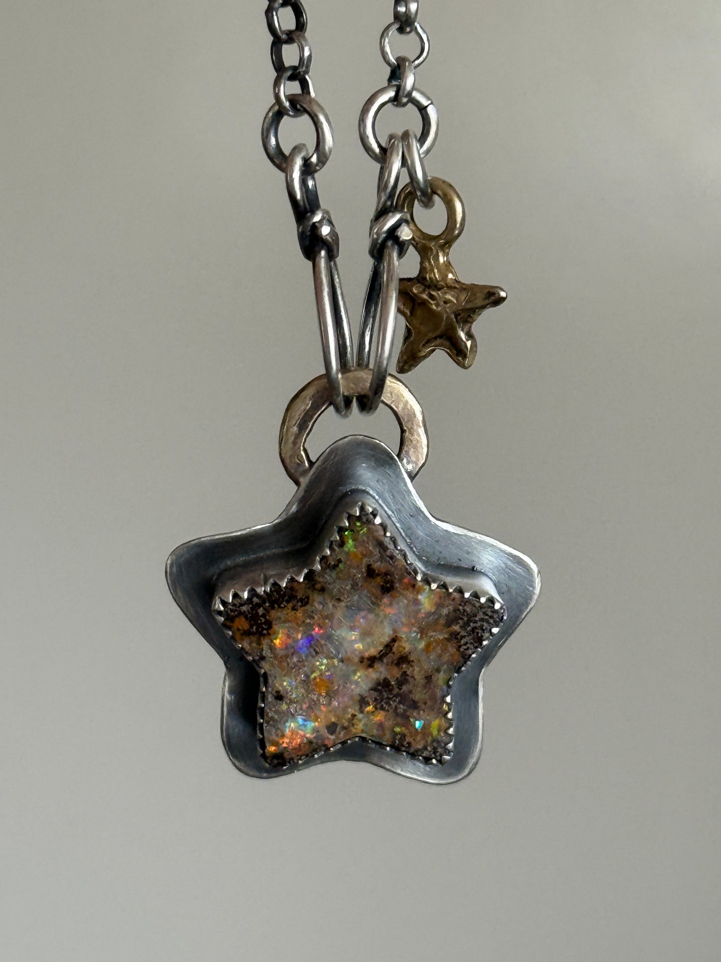 Star Boulder Opal Necklace