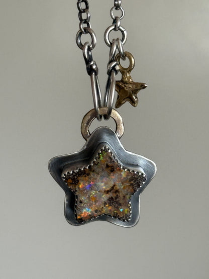 Star Boulder Opal Necklace