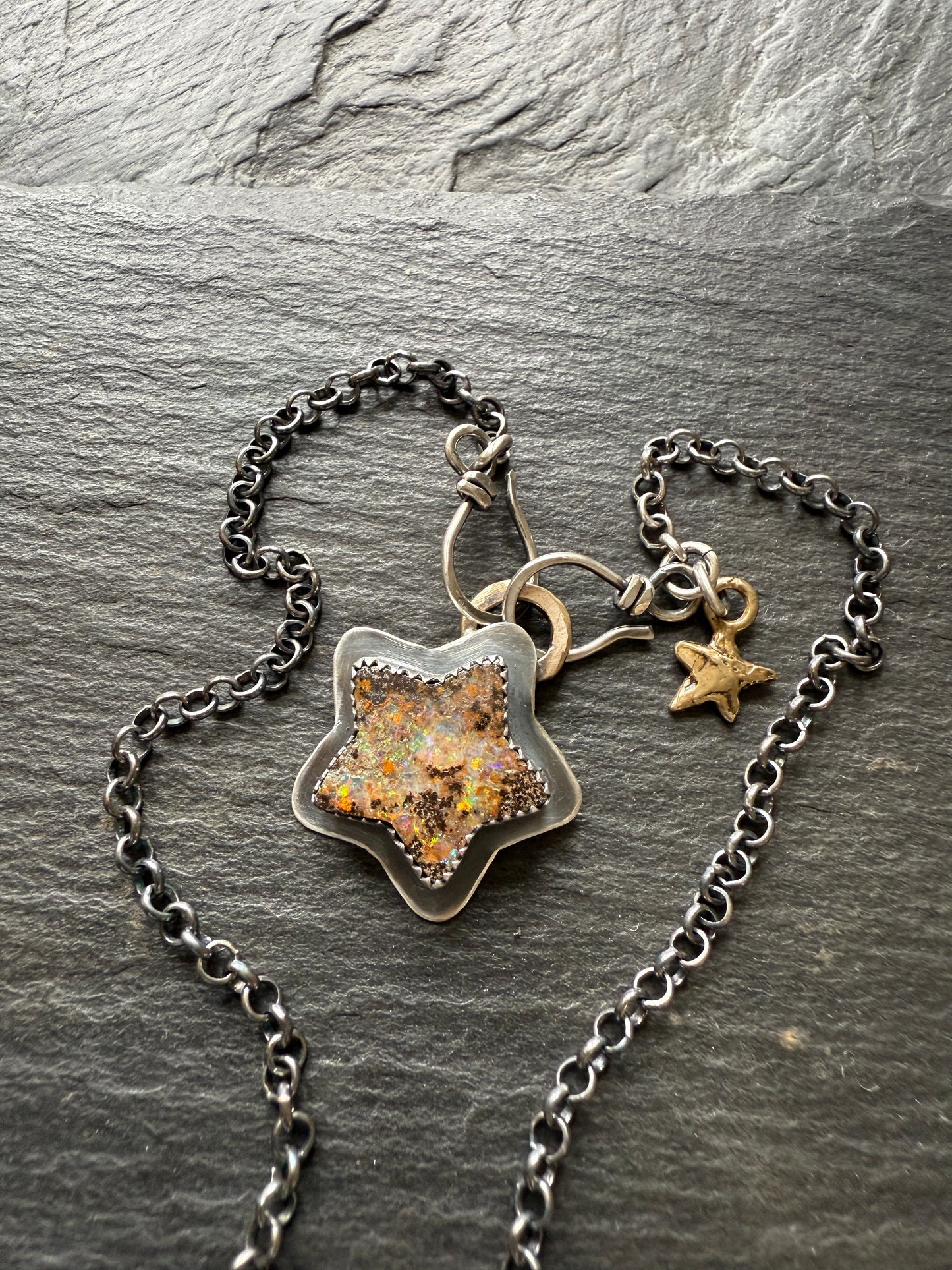 Star Boulder Opal Necklace