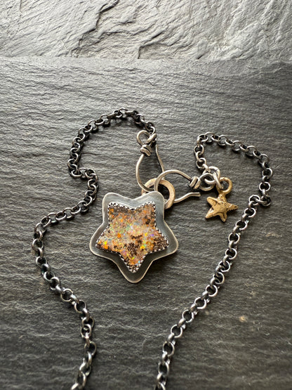Star Boulder Opal Necklace
