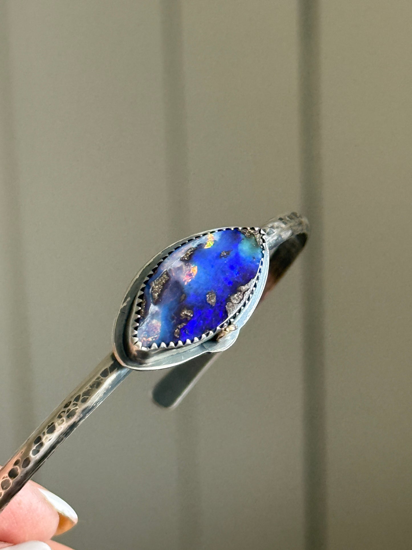 Blue Opal Bangle