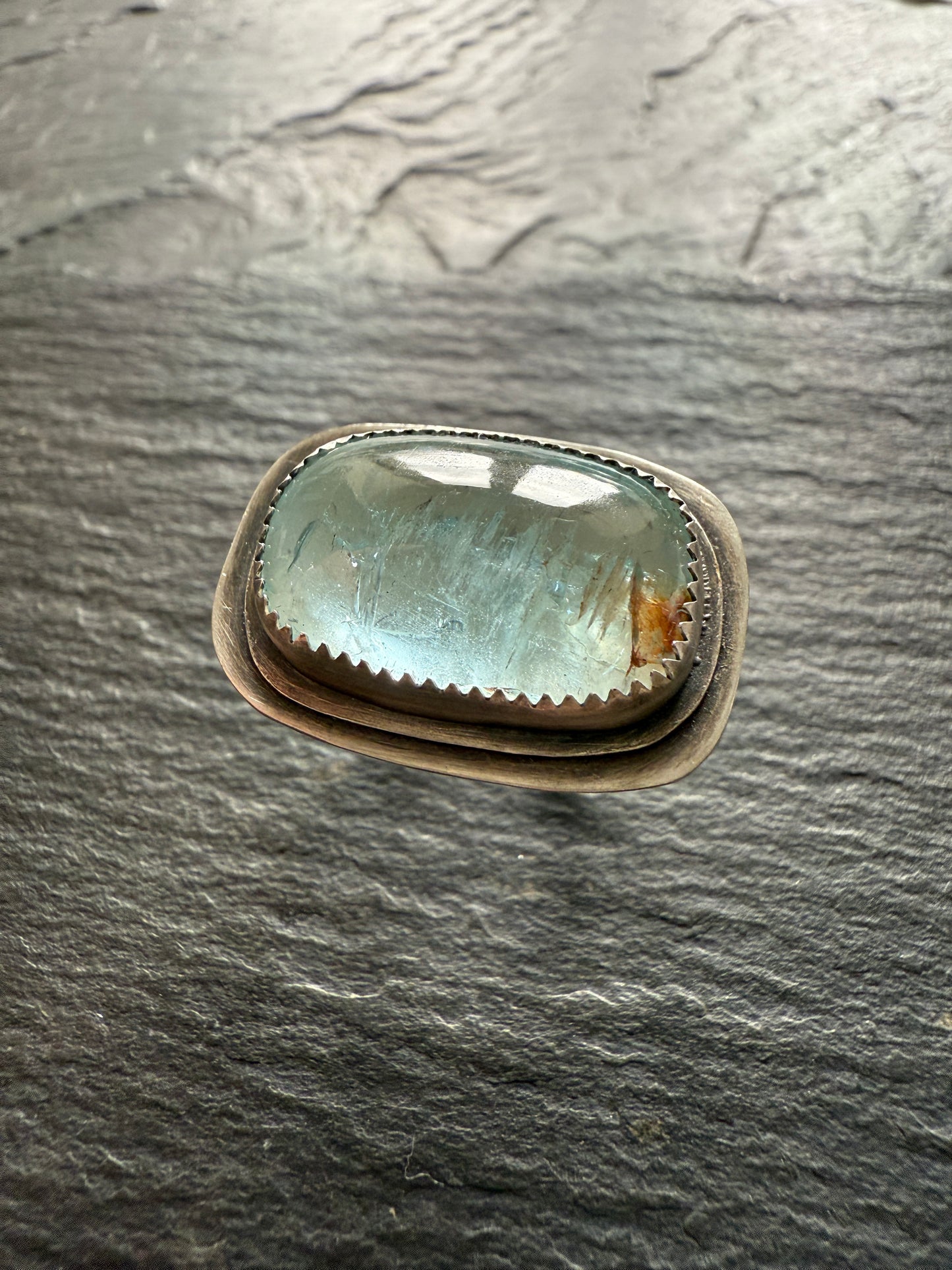 Statement Aquamarine Ring 7