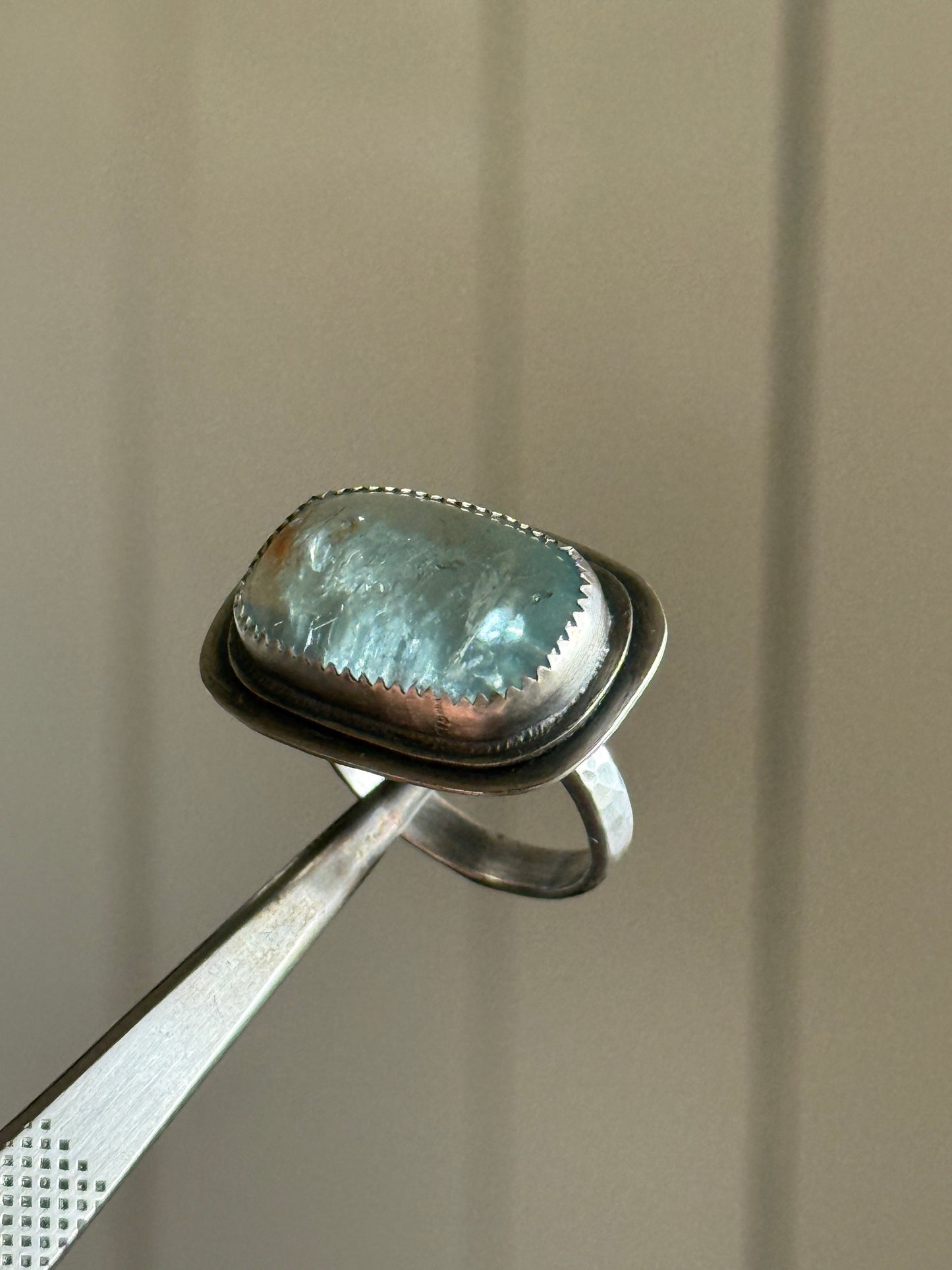 Statement Aquamarine Ring 7