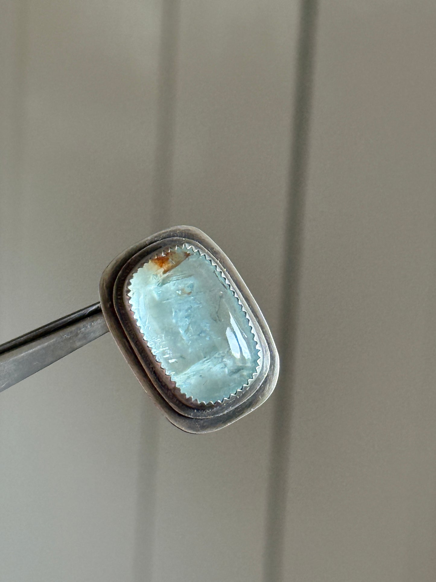 Statement Aquamarine Ring 7