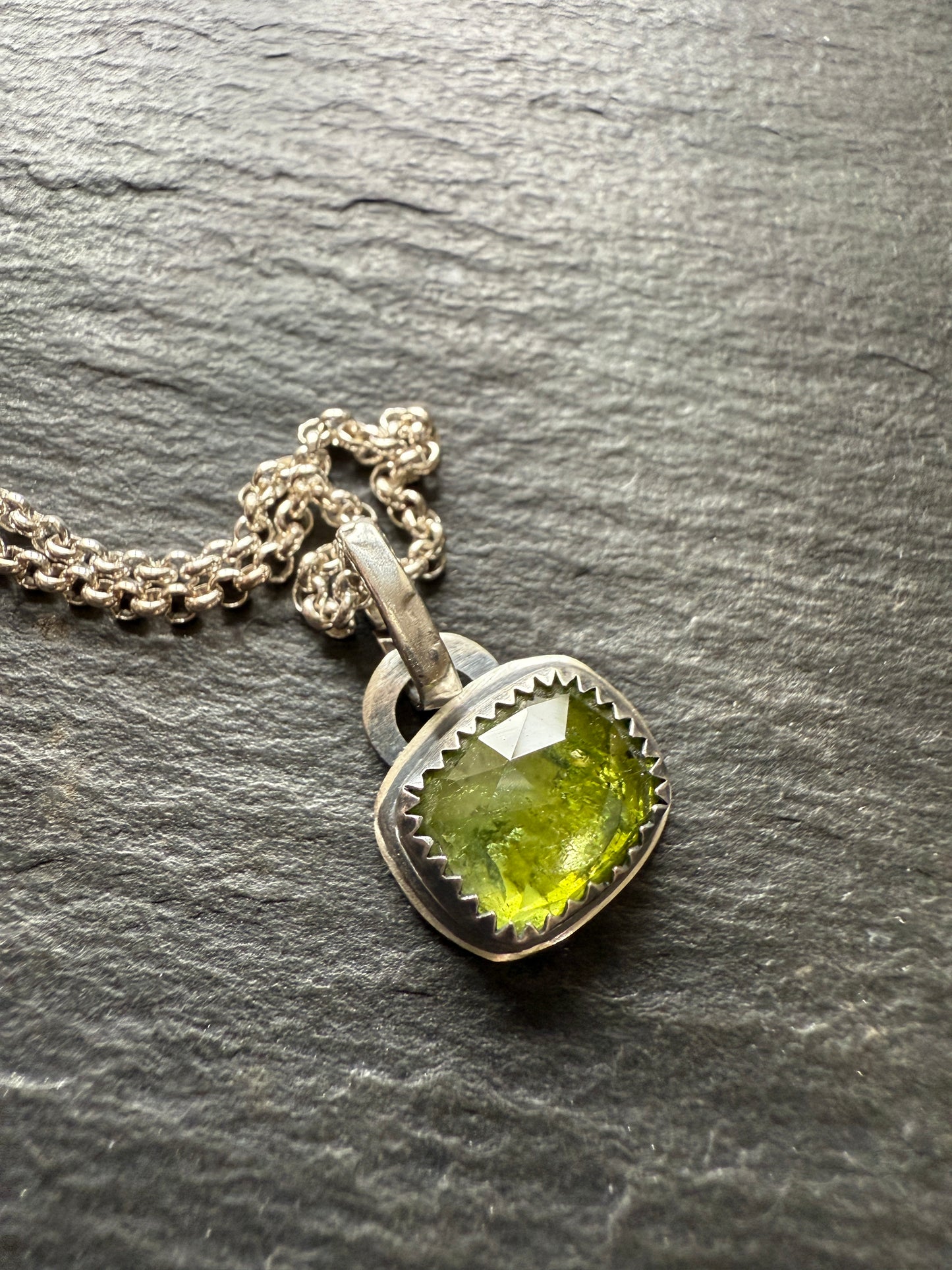 Dainty gemstone pendants