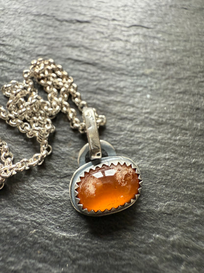 Dainty gemstone pendants