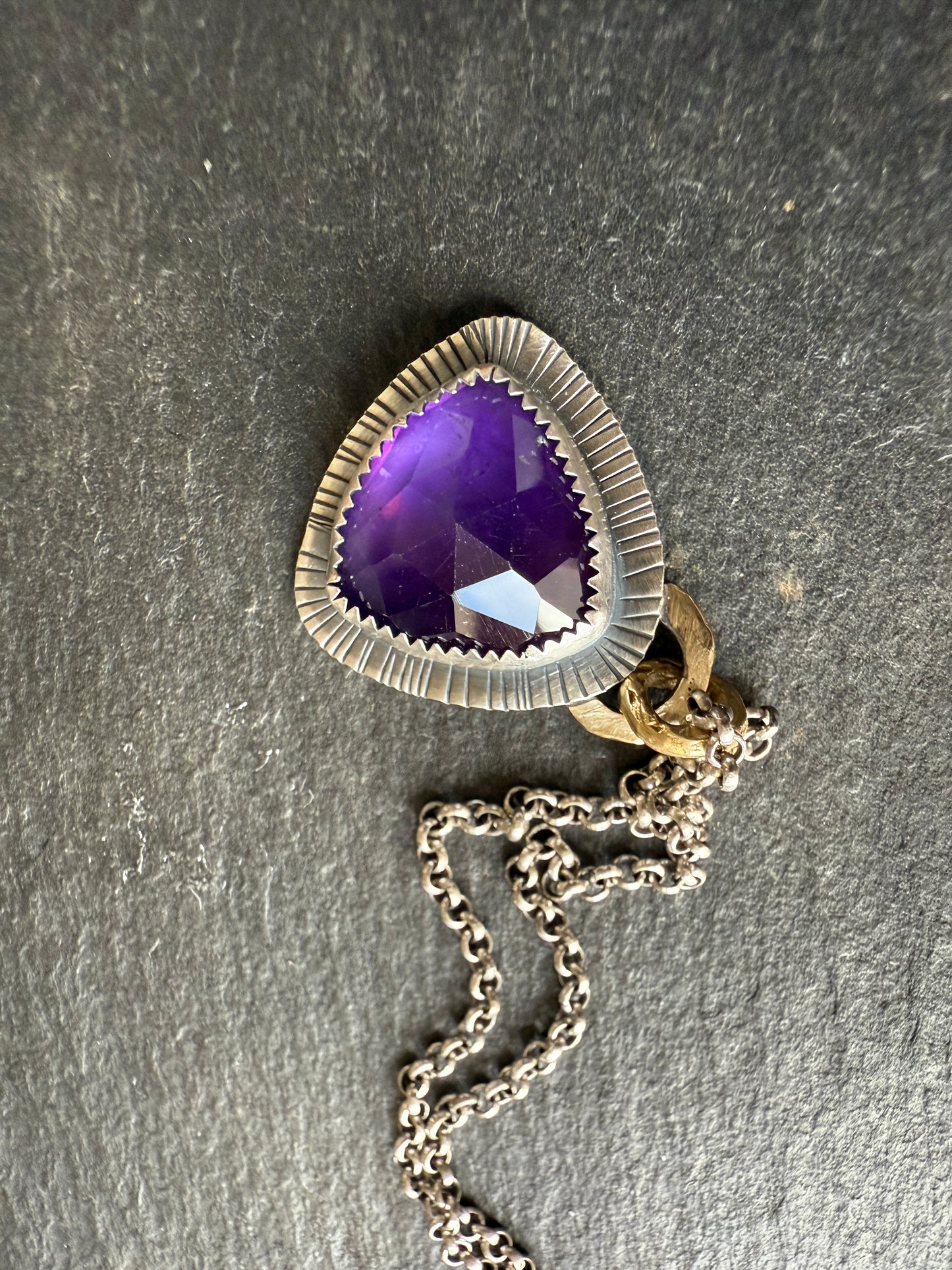 Amethyst Pendant Necklace