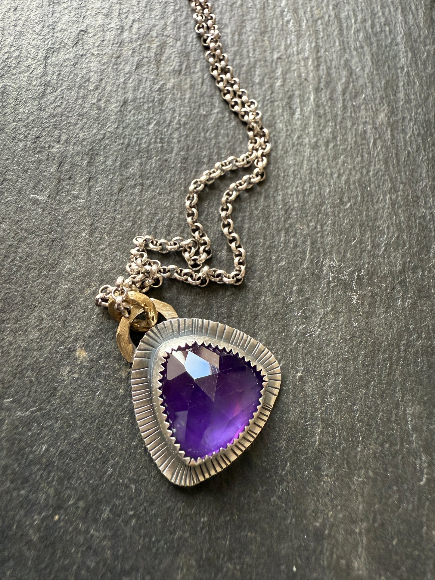 Amethyst Pendant Necklace