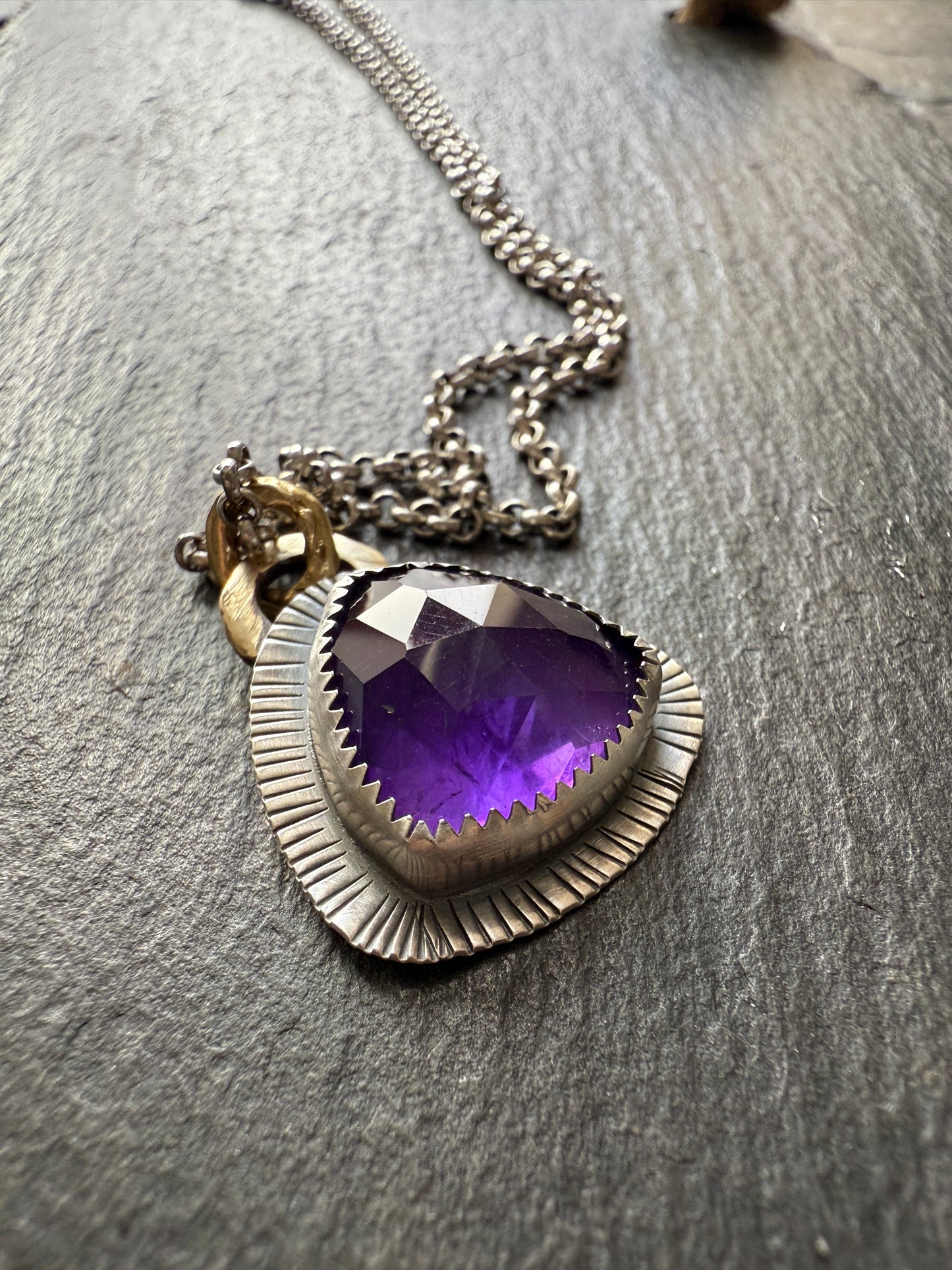 Amethyst Pendant Necklace