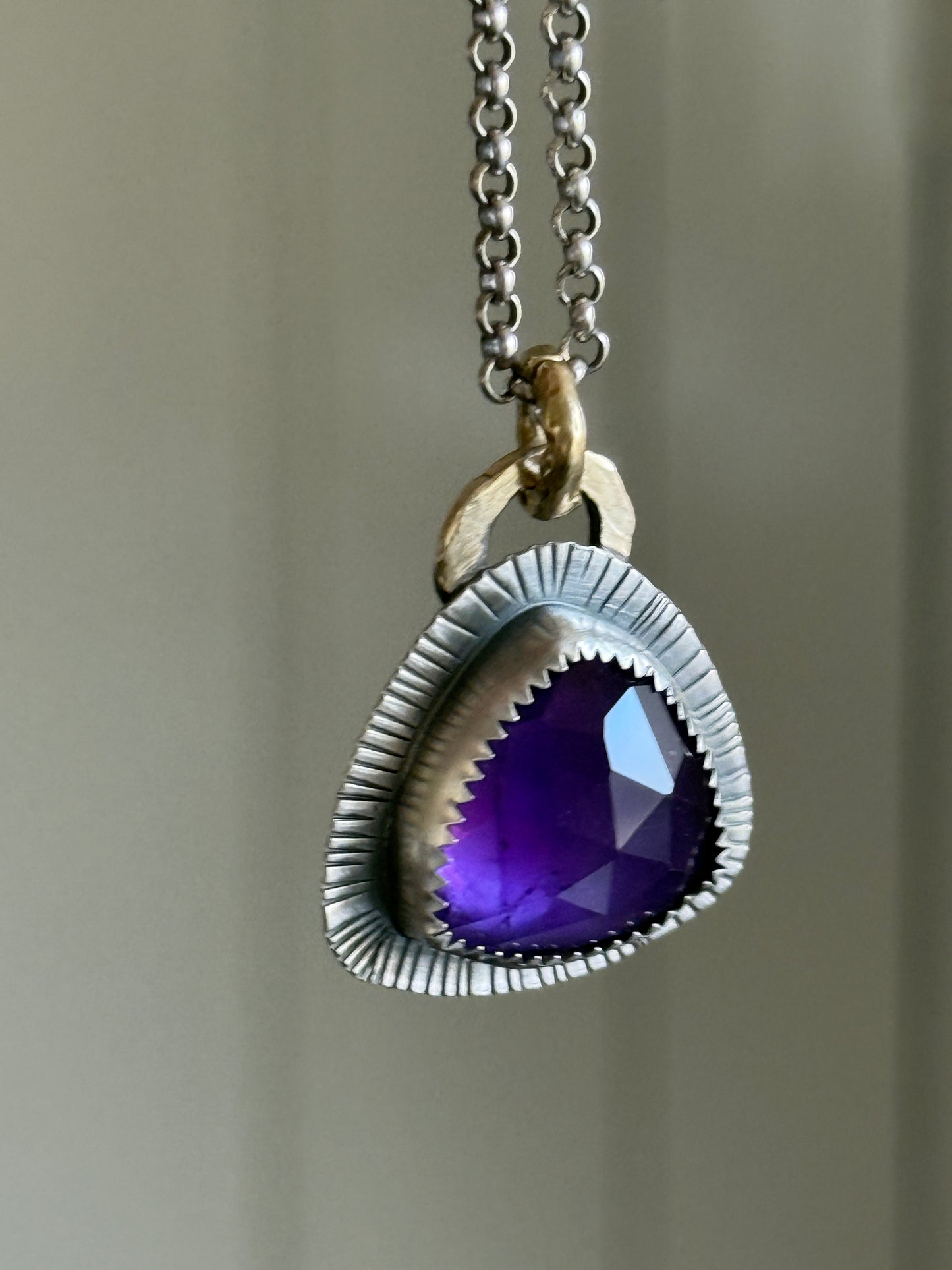 Amethyst Pendant Necklace