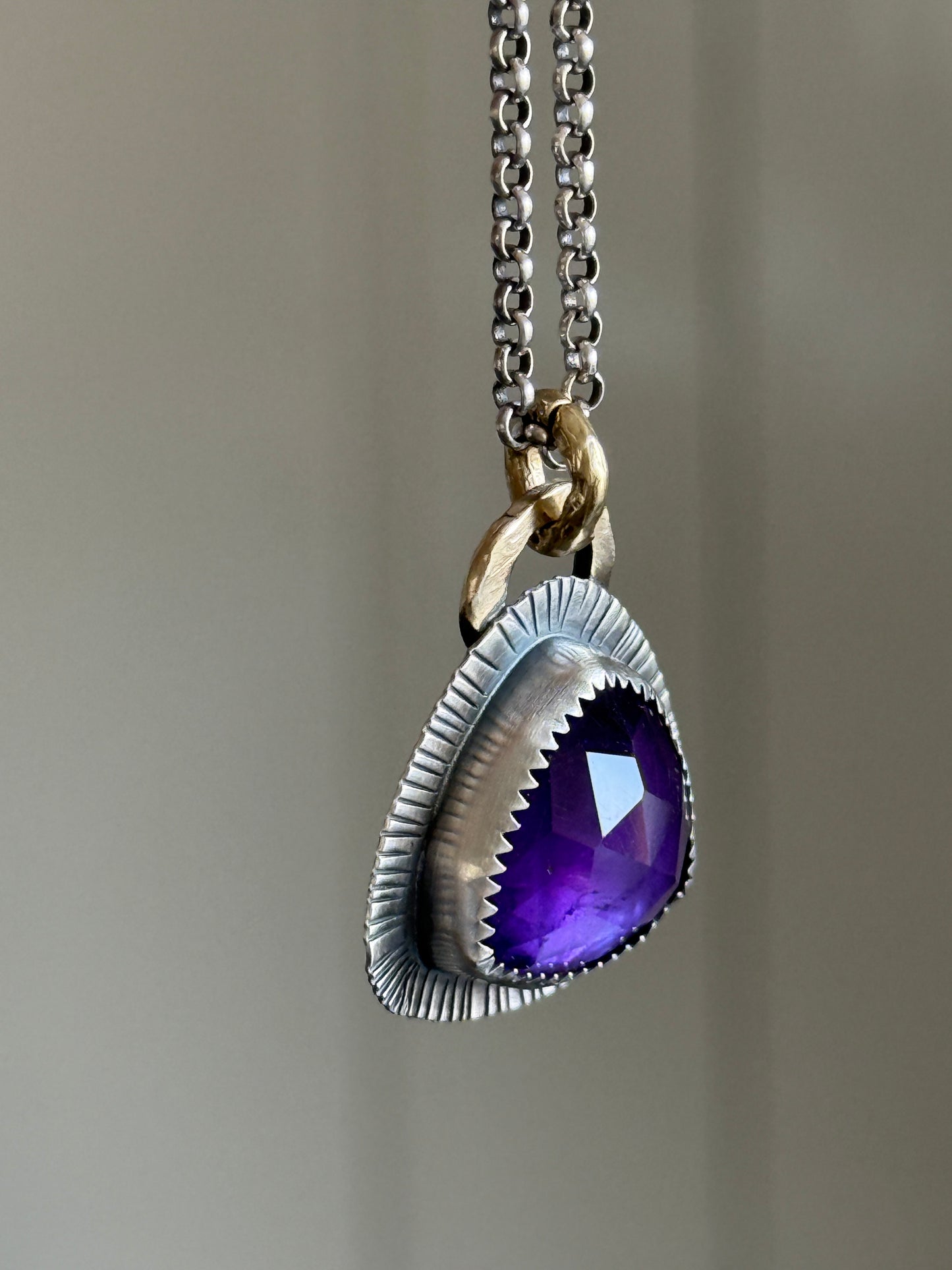 Amethyst Pendant Necklace