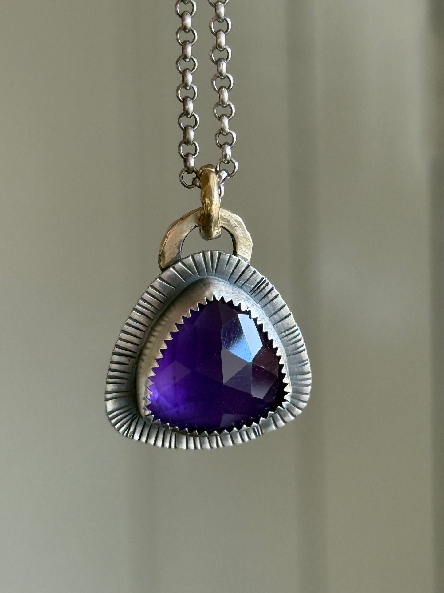 Amethyst Pendant Necklace