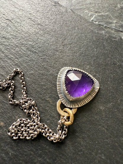 Amethyst Pendant Necklace