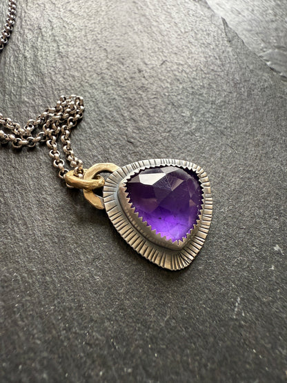 Amethyst Pendant Necklace