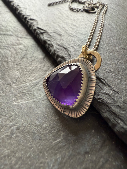 Amethyst Pendant Necklace