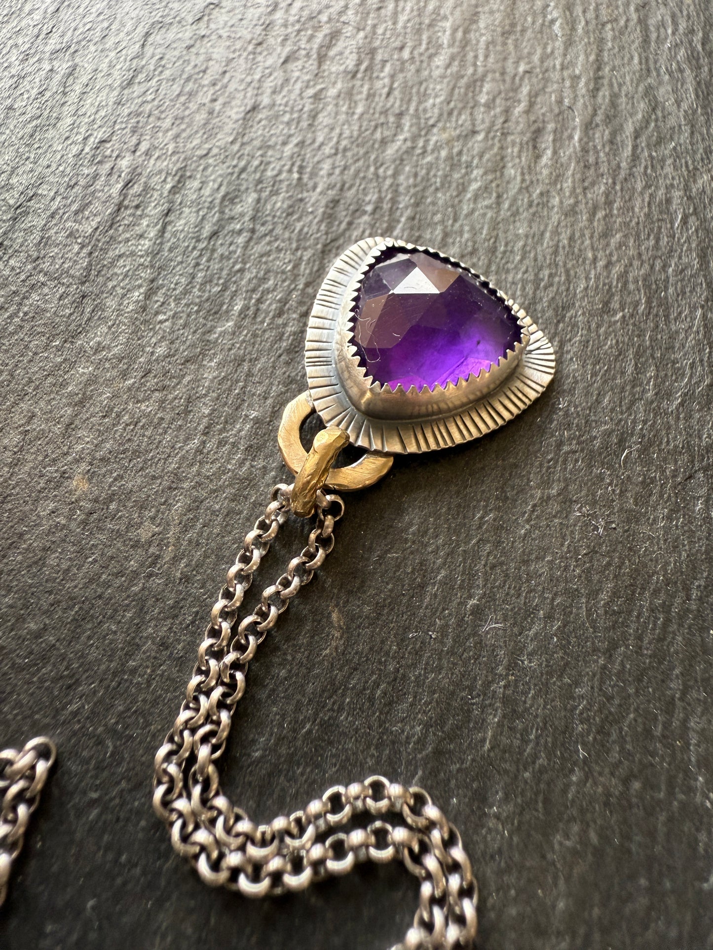 Amethyst Pendant Necklace