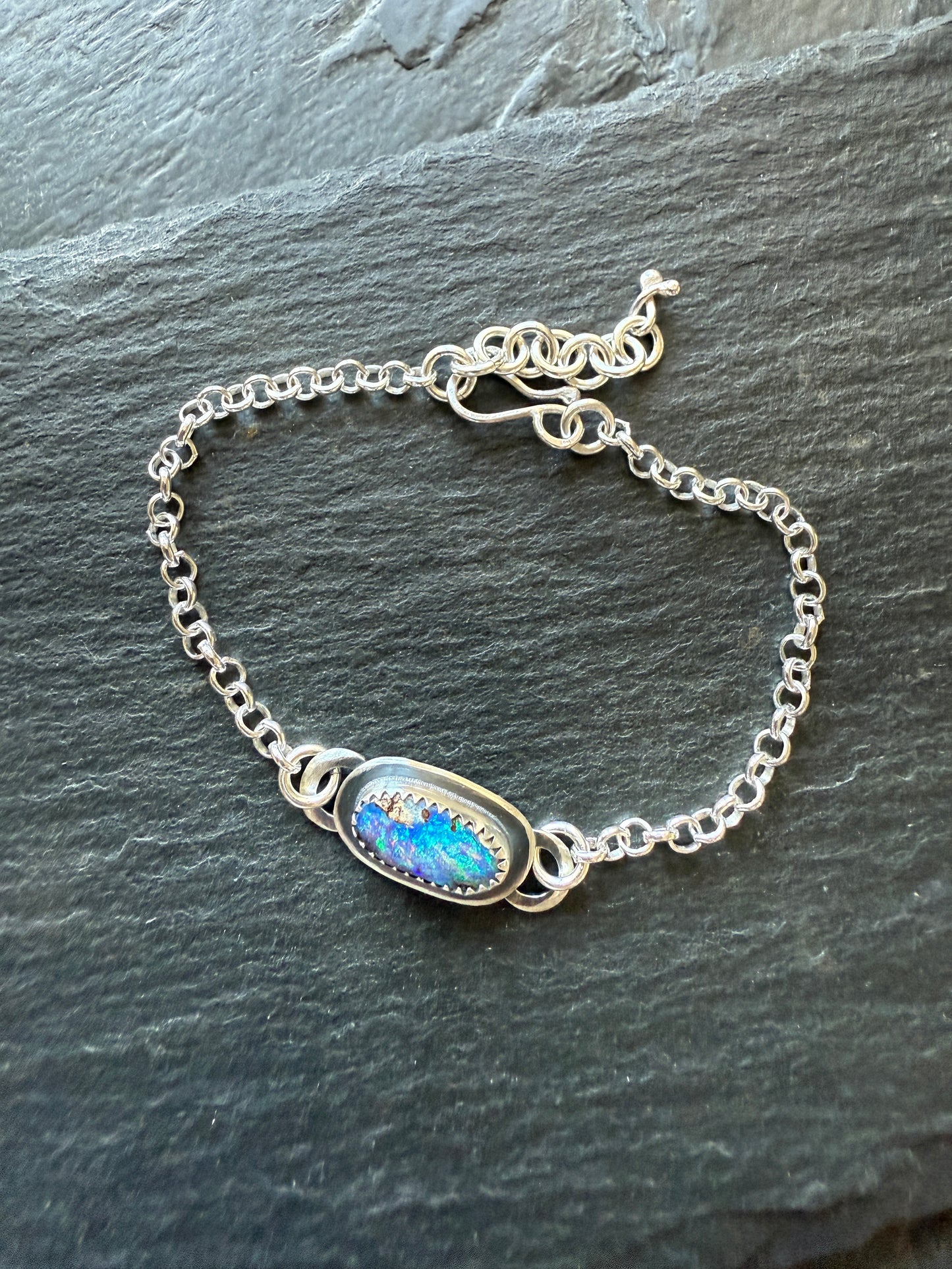RESERVED for Mary Jane - Opal Chain Bracelet