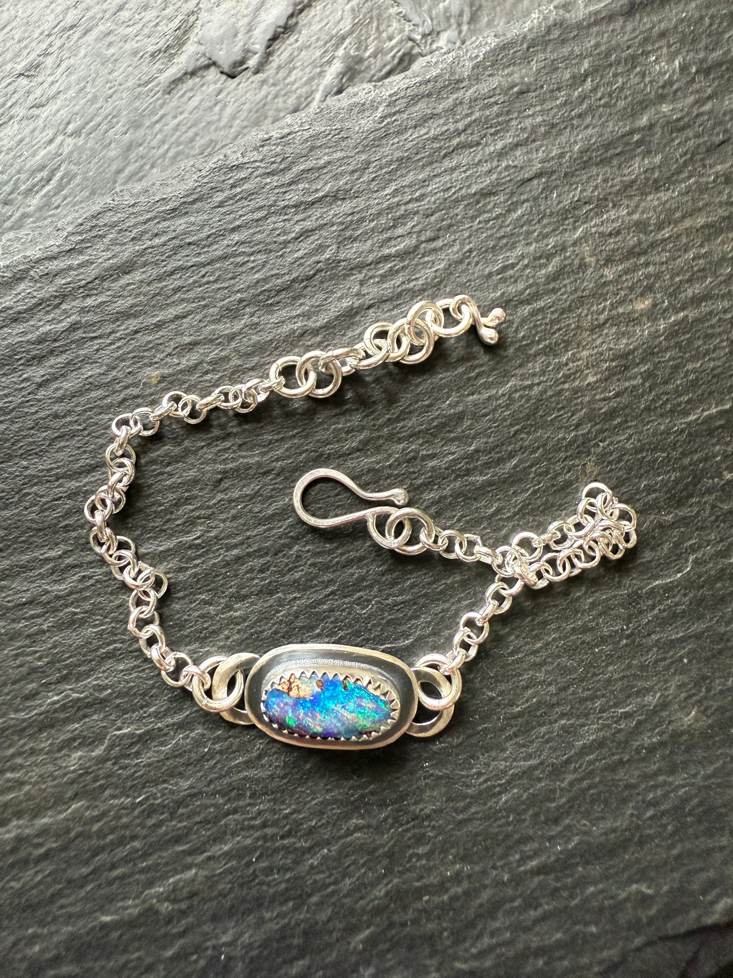 RESERVED for Mary Jane - Opal Chain Bracelet