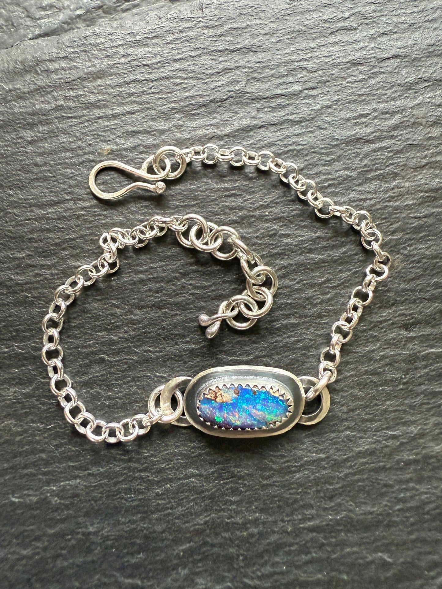 RESERVED for Mary Jane - Opal Chain Bracelet