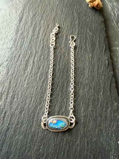 RESERVED for Mary Jane - Opal Chain Bracelet
