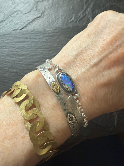 RESERVED for Mary Jane - Opal Chain Bracelet