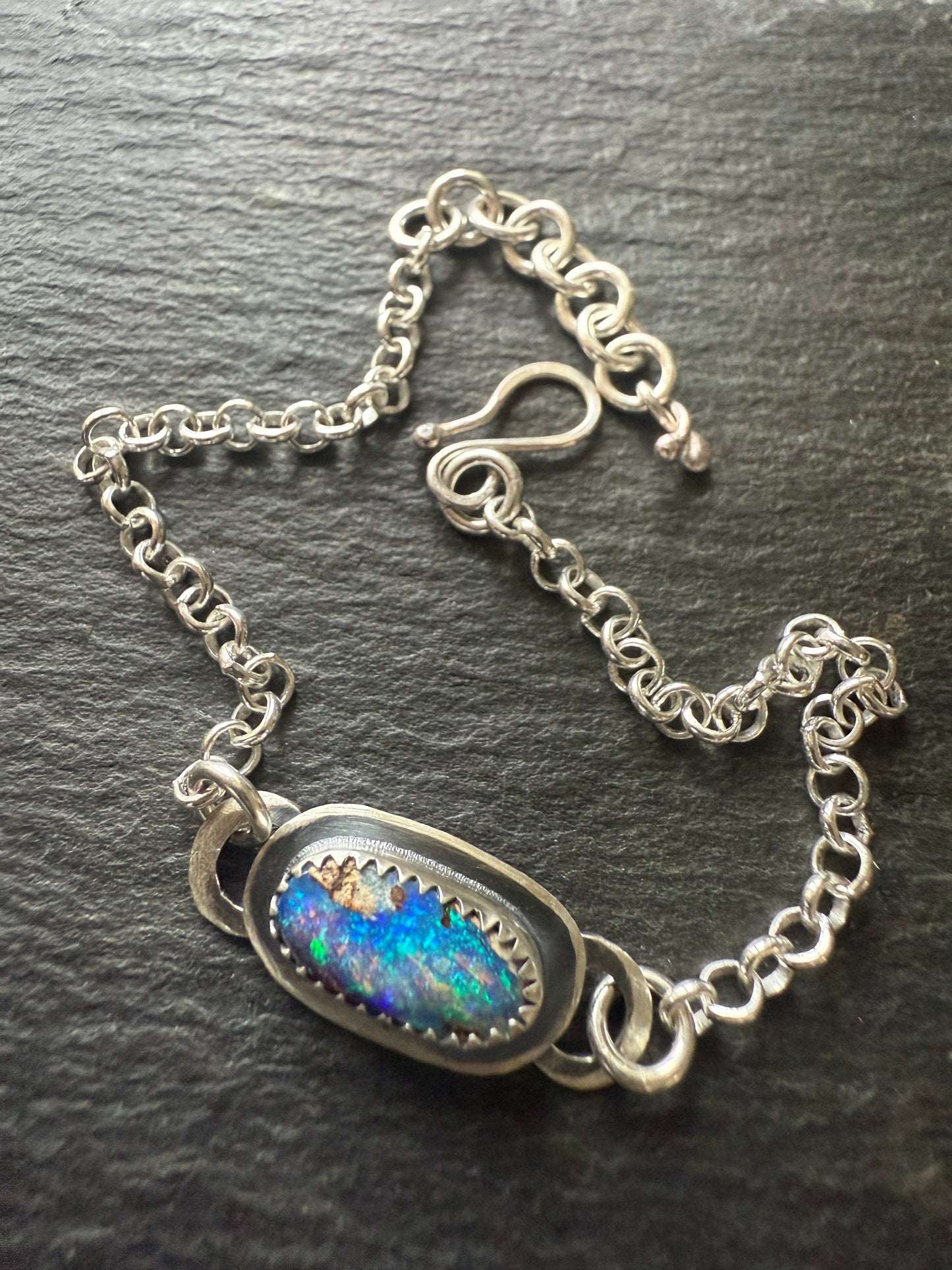 RESERVED for Mary Jane - Opal Chain Bracelet