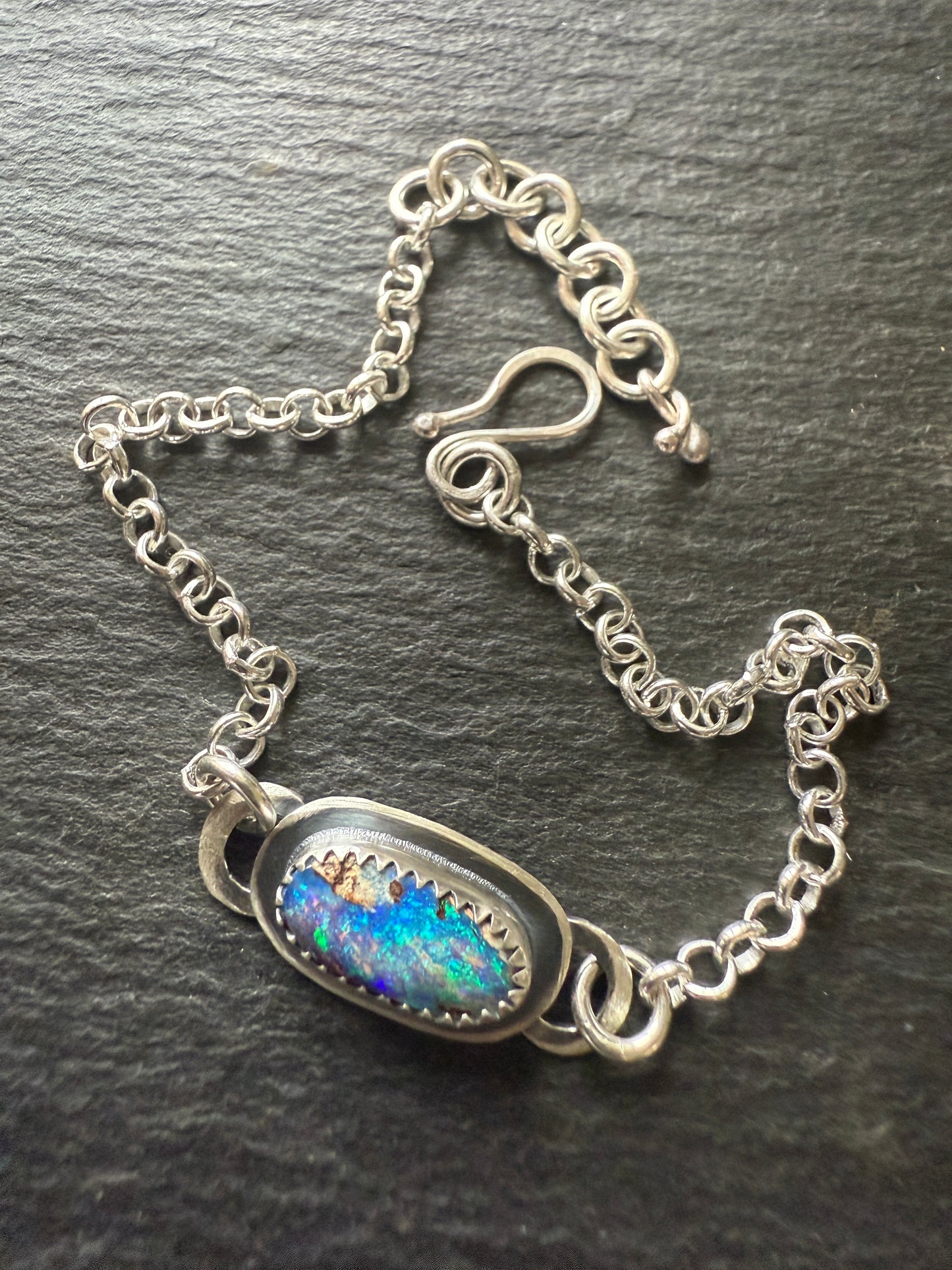 RESERVED for Mary Jane - Opal Chain Bracelet