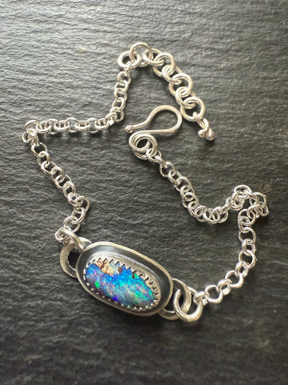 RESERVED for Mary Jane - Opal Chain Bracelet