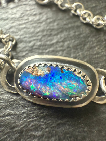 RESERVED for Mary Jane - Opal Chain Bracelet