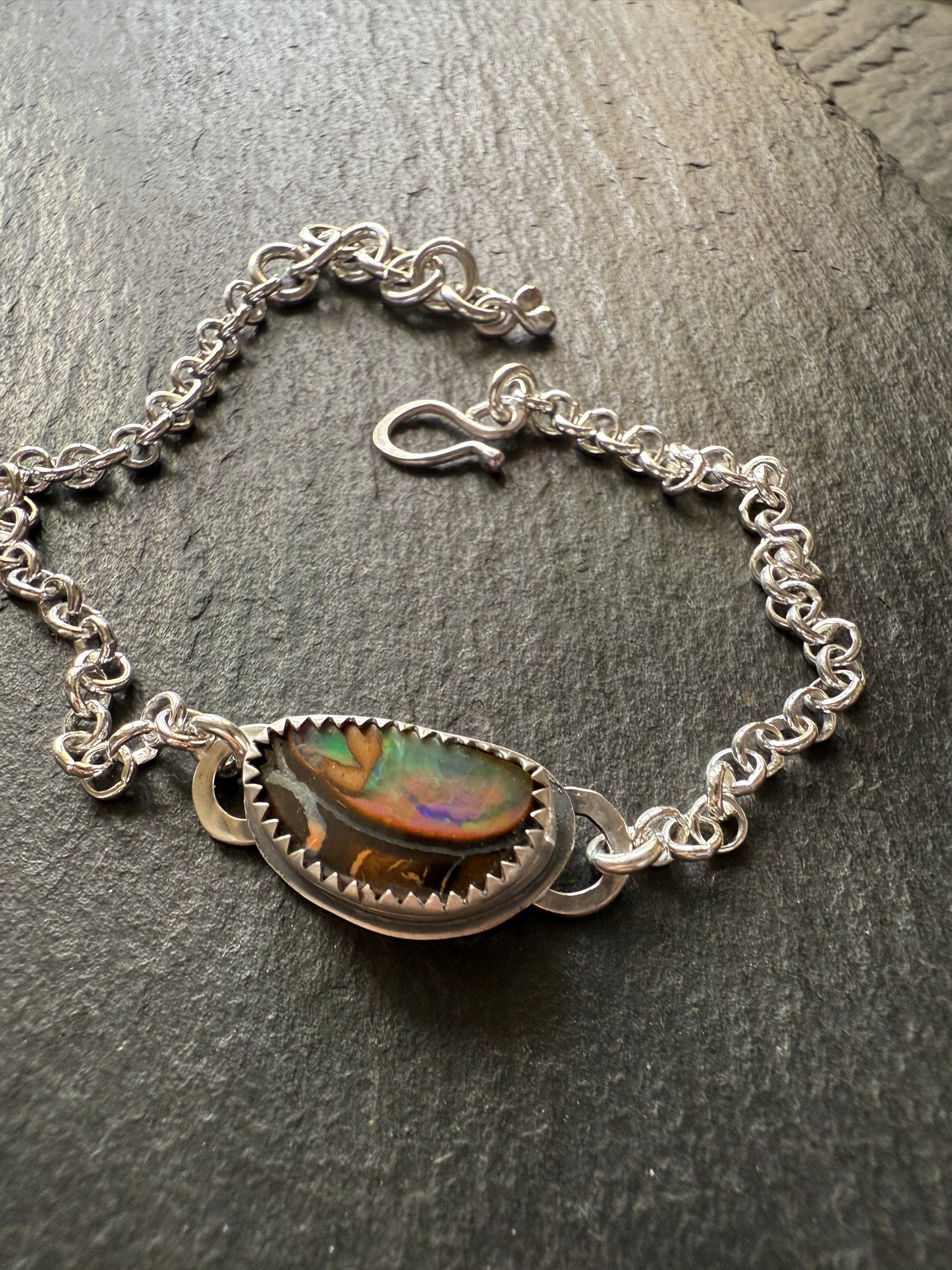 Boulder Opal Chain Bracelet
