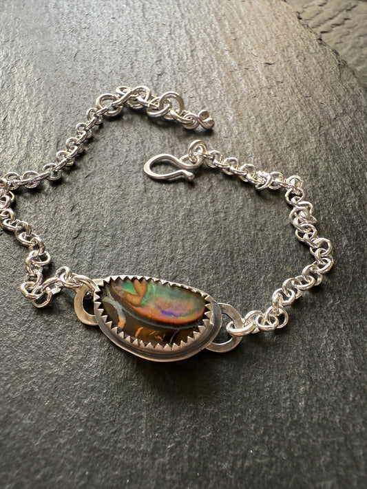 Boulder Opal Chain Bracelet