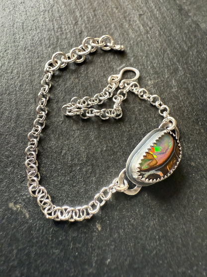 Boulder Opal Chain Bracelet