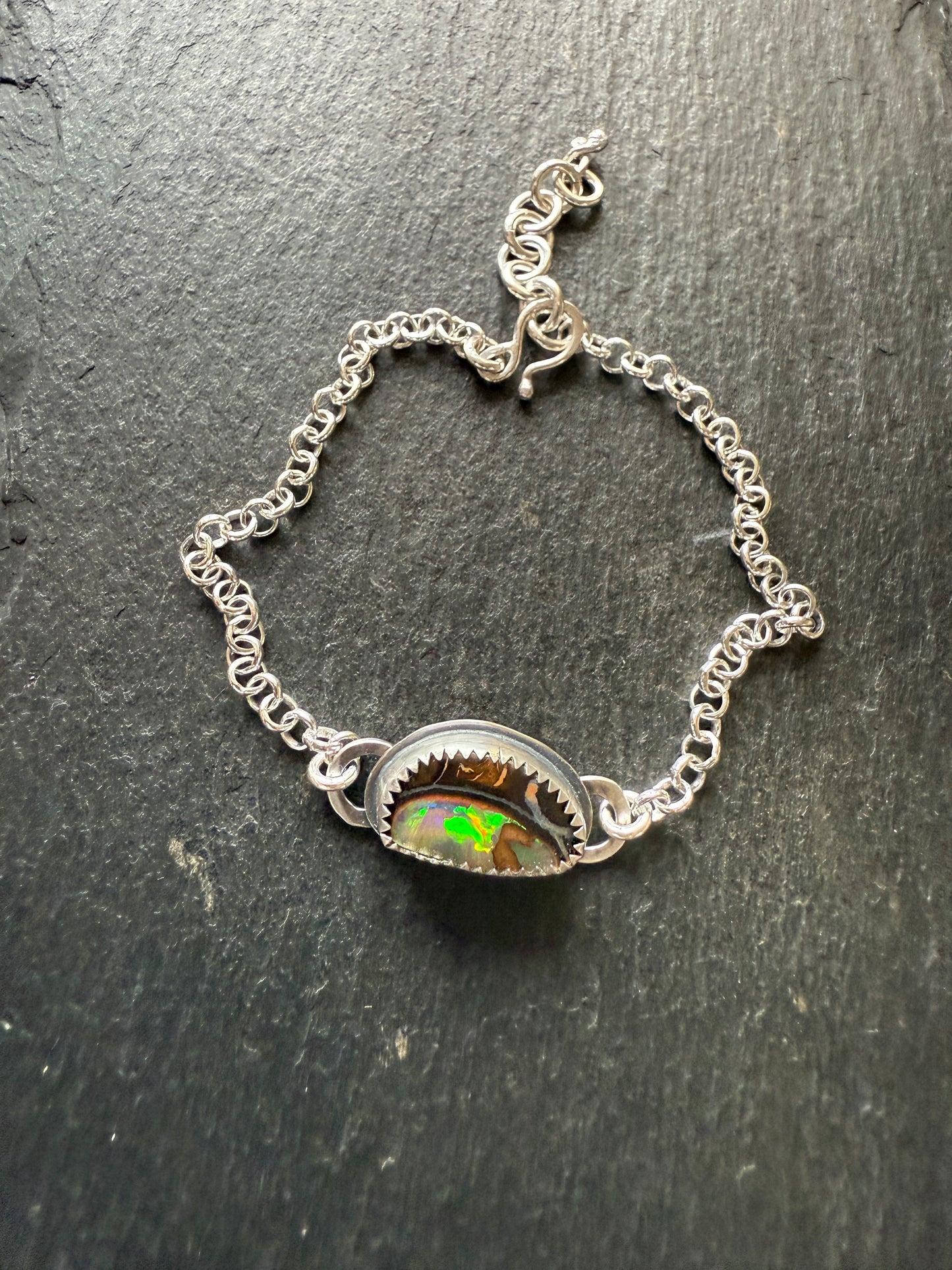 Boulder Opal Chain Bracelet
