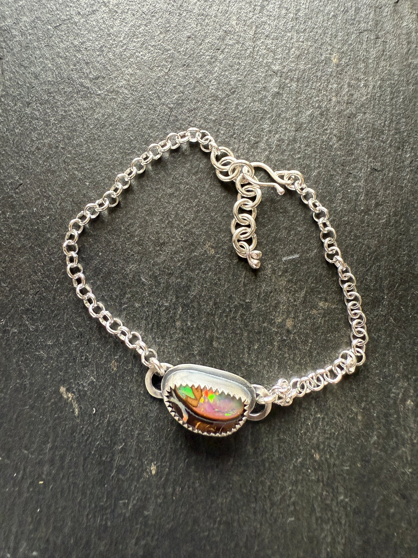 Boulder Opal Chain Bracelet