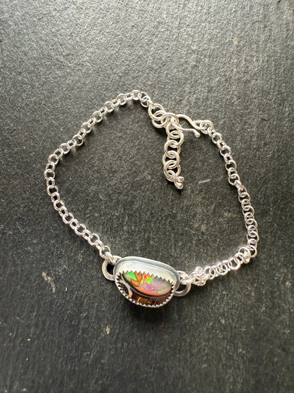 Boulder Opal Chain Bracelet