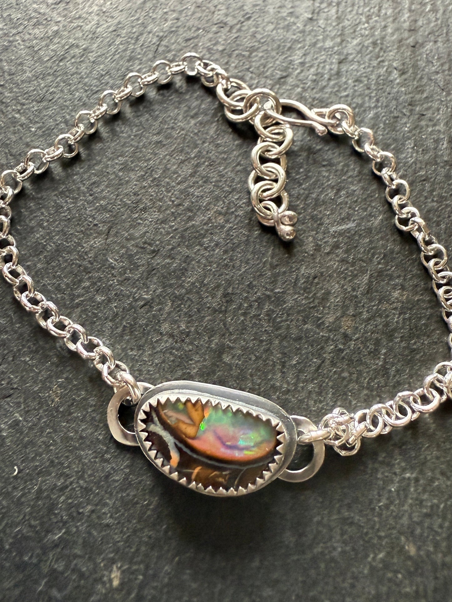Boulder Opal Chain Bracelet