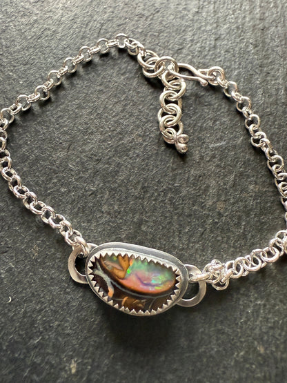 Boulder Opal Chain Bracelet