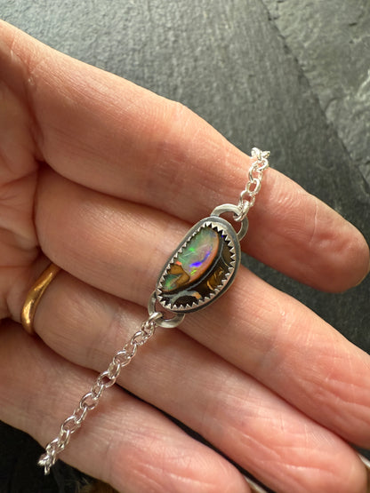 Boulder Opal Chain Bracelet