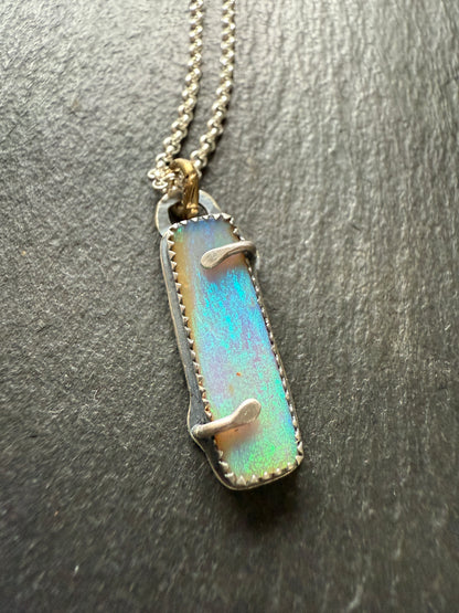 Green and Purple Opal Necklace