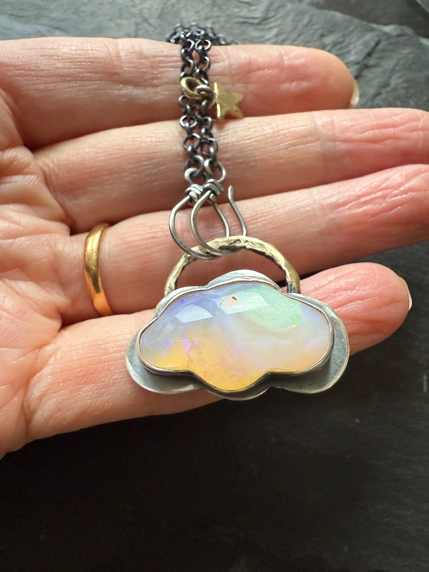 Opal Cloud Necklace