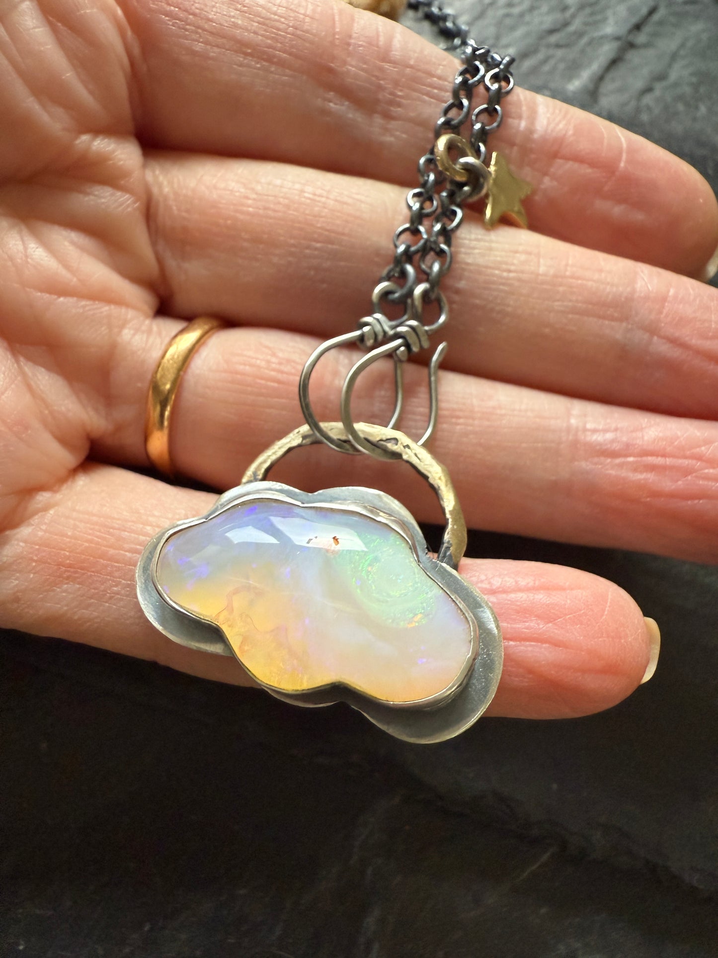 Opal Cloud Necklace