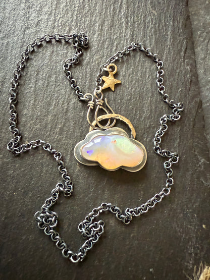 Opal Cloud Necklace