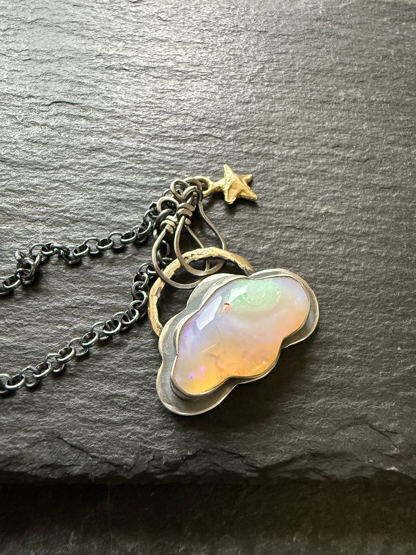 Opal Cloud Necklace