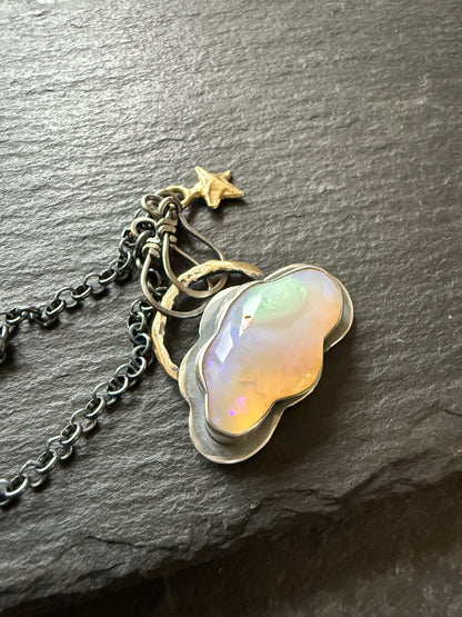 Opal Cloud Necklace